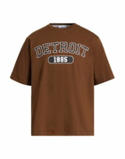 Berna Mens T-shirt Chocolate in Brown