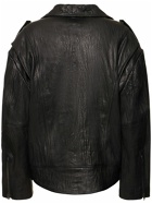 ACNE STUDIOS - Oversized Leather Biker Jacket