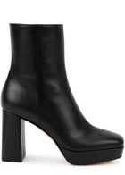Gianvito Rossi Daisen Vitello 95 Leather Ankle Boots Black