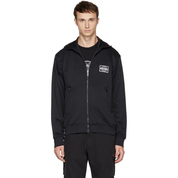 Photo: Kenzo Black Kenzo World Track Jacket 