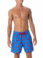 MC2 Saint Barth Man Mid-length Gustavia Swim-shorts With Crab Print