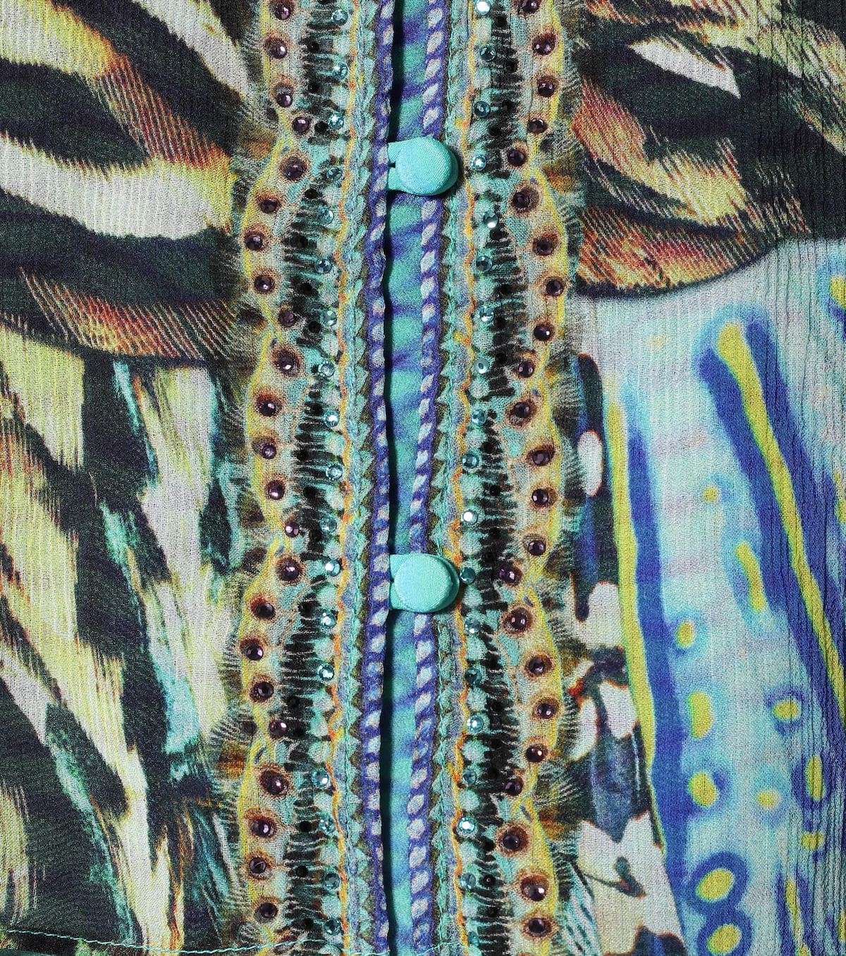 Camilla Printed silk blouse