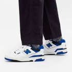 New Balance BB550SN1 Sneakers in White/Royal