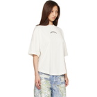 Palm Angels Off-White Curved Logo Over T-shirt