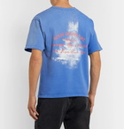 Reese Cooper® - Printed Cotton-Jersey T-Shirt - Blue