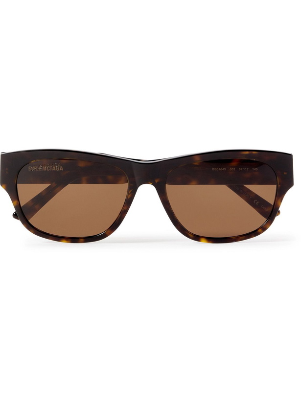 Photo: Balenciaga - Square-Frame Tortoiseshell Acetate Sunglasses