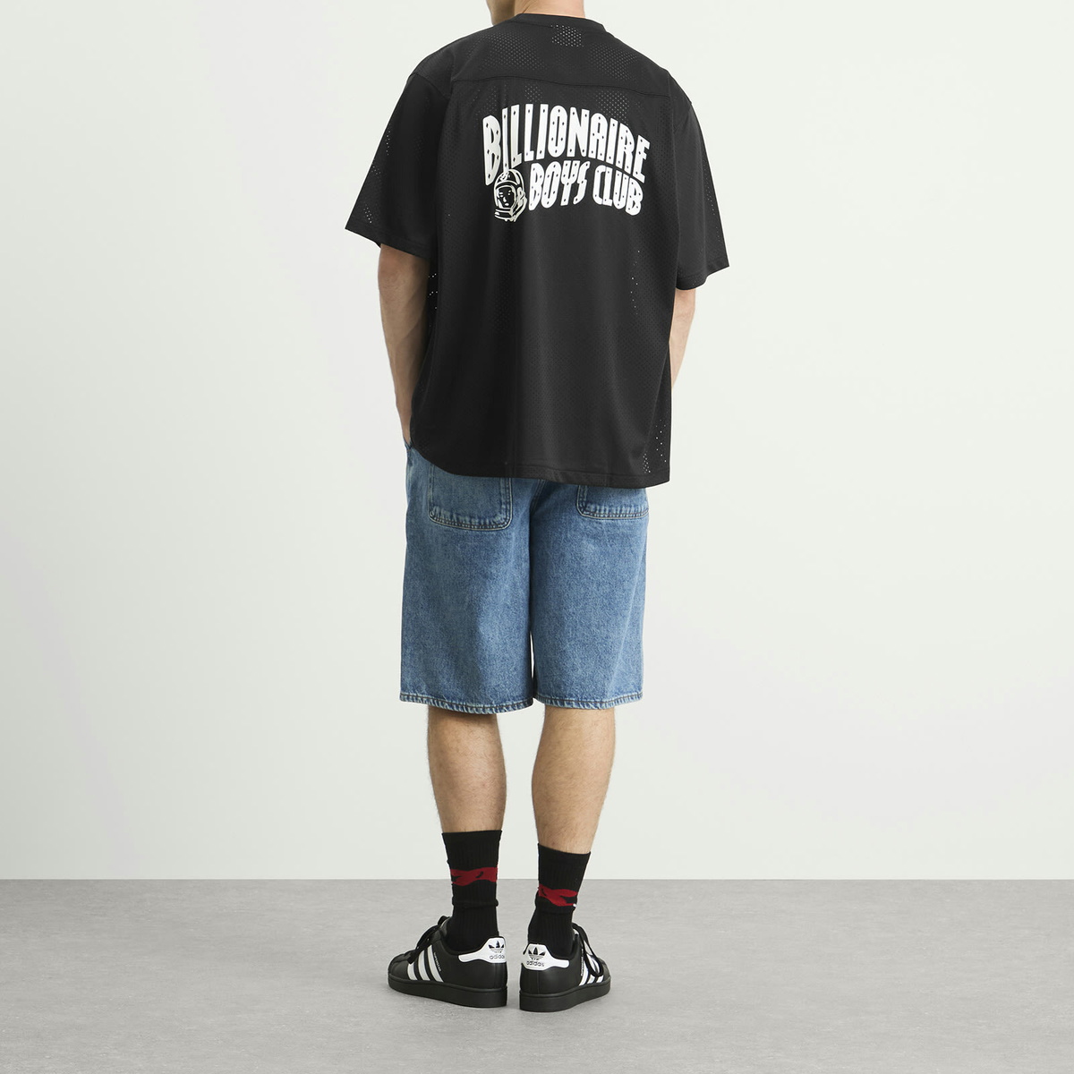 Billionaire Boys Club Men's Small Arch Logo Sports Jersey in Black