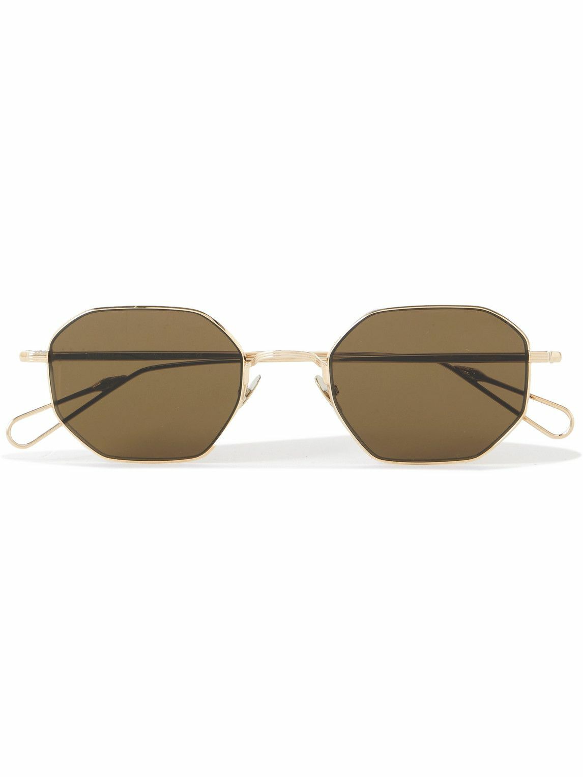 Ahlem - Trocadero Hexagonal-frame Gold-tone Sunglasses Ahlem