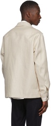 Ermenegildo Zegna Off-White Linen Double Layer Shirt