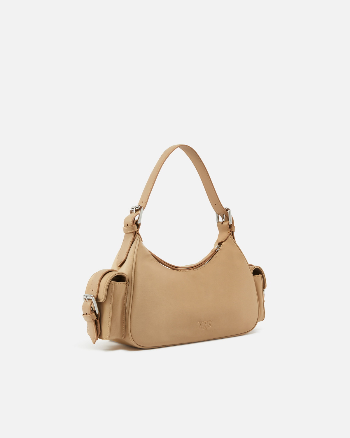 Pinko Cargo Bag In Recycled Technical Fabric Beige Smoke Pinko Cargo Bag In Recycled Technical Fabric Beige Smoke