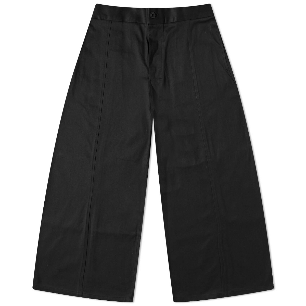 Sage Nation Men's Cropped Welt Trouser in Black