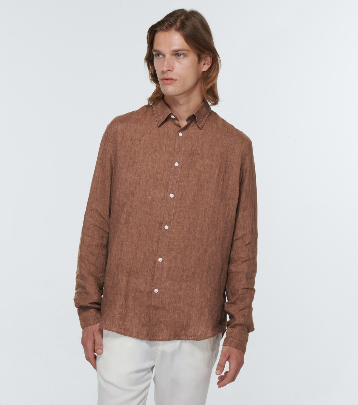 T-shirt Homme Sunspel Beige - 70% Coton, 30% Lin - Taille XXL - Neuf (il Manque L'étiquette Papier)