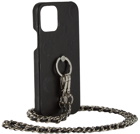 Marine Serre Black Leather Moon iPhone 12 Case