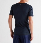 Schiesser - Heinrich Slim-Fit Ribbed Cotton-Jersey Pyjama T-Shirt - Blue