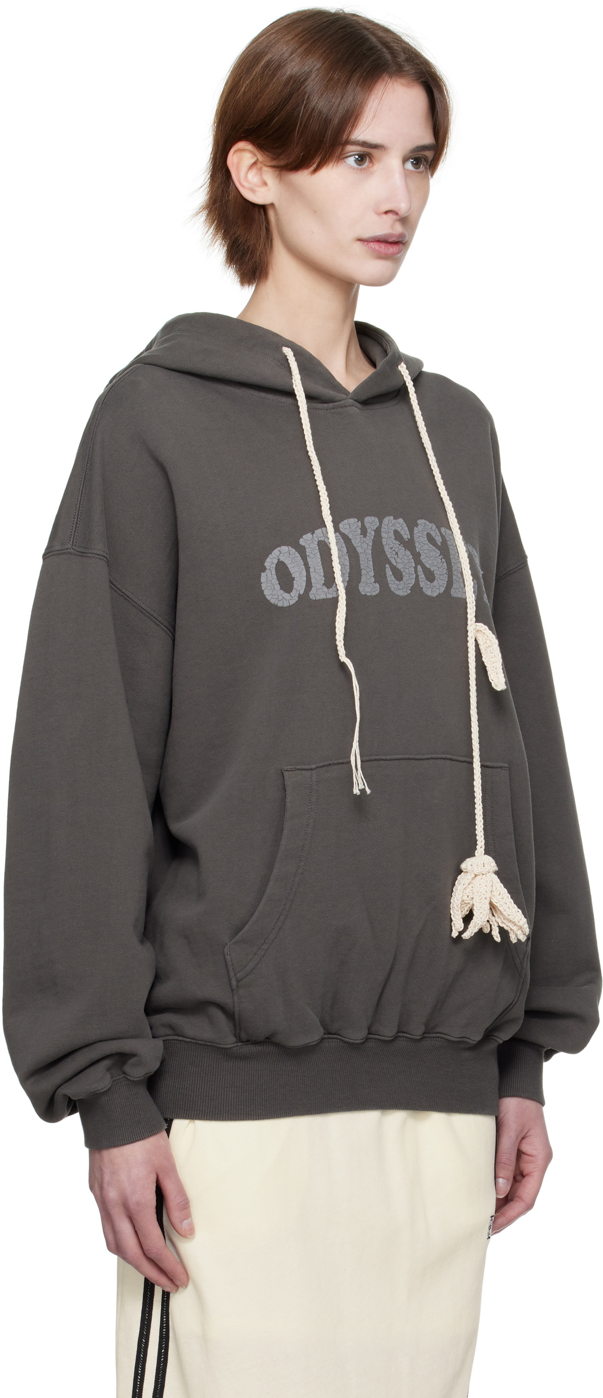 Kijun Gray 'Odyssey' Crotchet Hoodie