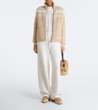Bogner Arosa shearling-trimmed suede ankle boots