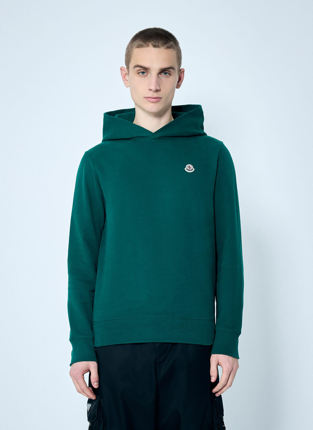 Moncler Logo Patch Hooded Sweatshirt