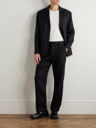NN07 - Aden 1454 Straight-Leg Linen Suit Trousers - Black