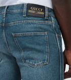 Gucci - Washed denim tapered jeans