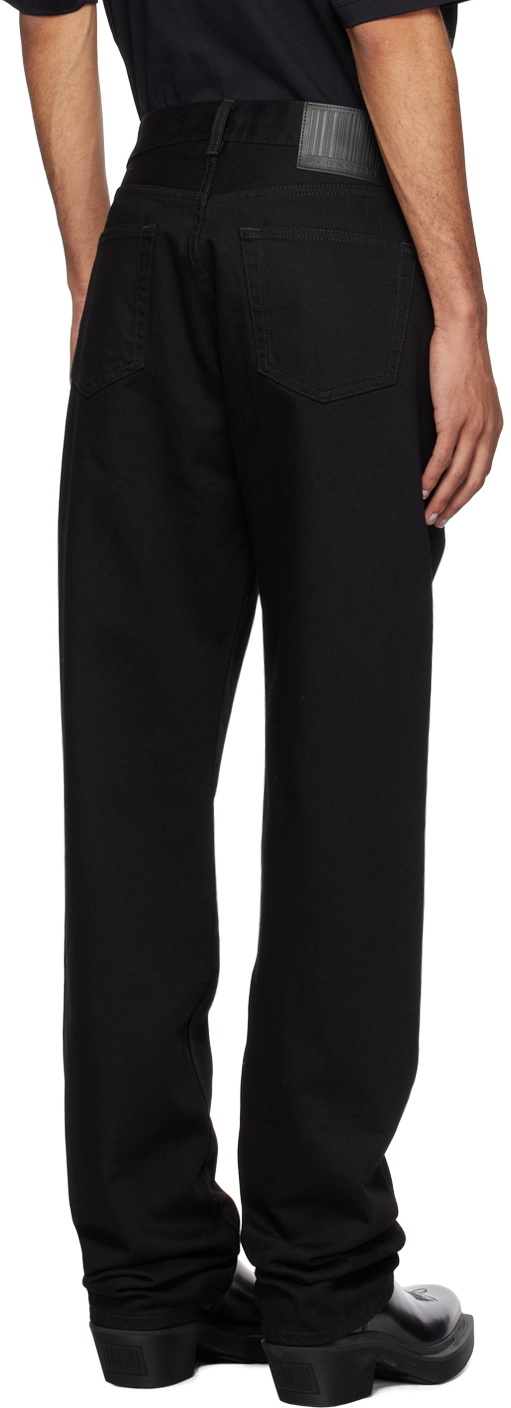 VTMNTS Black Five-Pocket Jeans