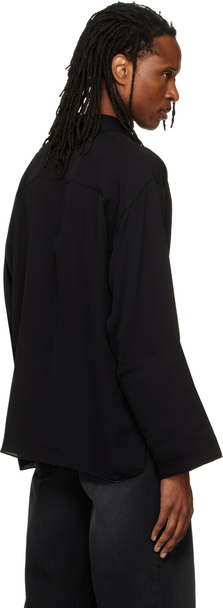ALAINPAUL Black Long Sleeve Polo