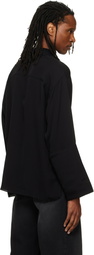 ALAINPAUL Black Long Sleeve Polo