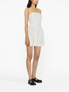 Molly Goddard White Hannah Polka Dot Mini Dress