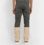 Fear of God - Panelled Cotton-Canvas and Nylon Drawstring Trousers - Gray