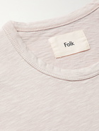 FOLK - Slub Cotton-Jersey T-Shirt - Gray