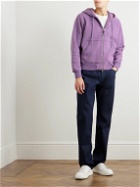 TOM FORD - Cotton-Jersey Zip-Up Hoodie - Purple