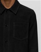 Ami Paris Buttoned Overshirt Black - Mens - Overshirts
