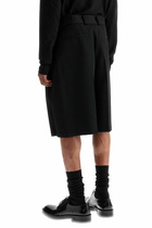 JIL SANDER gabardine bermuda shorts Black