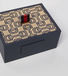 Gucci Horsebit jacquard leather box