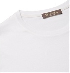 Loro Piana - Silk and Cotton-Blend T-Shirt - White