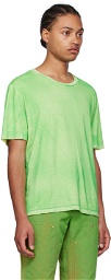 NotSoNormal Green Sprayed T-Shirt