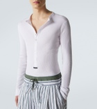 Dolce&Gabbana Ribbed-knit cotton Henley shirt