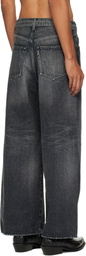 sacai Gray Wide Denim Jean