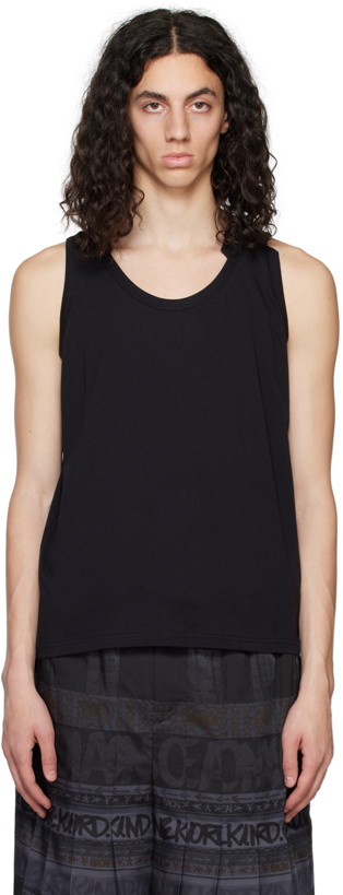 Photo: Marina Yee Black Deconstructed Tank Top