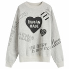 Human Made Men's Graffiti Sweatshirt in Grey