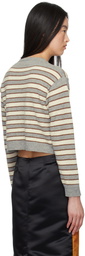 Ashley Williams Gray & Off-White Molly Knit Sweater