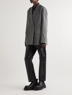 Acne Studios - Oversized Double-Breasted Pinstriped Wool-Blend Suit Jacket - Gray