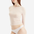 Fruity Booty Women's Commando Thong in White