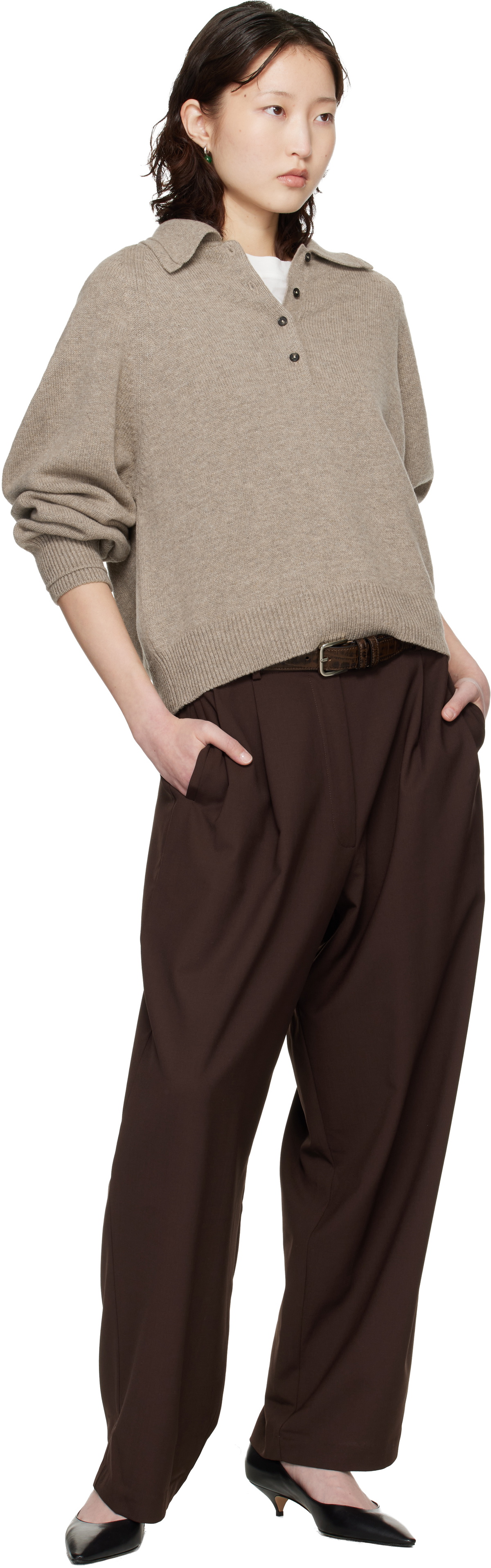 Cordera Brown Tailored Masculine Trousers