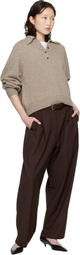Cordera Brown Tailored Masculine Trousers