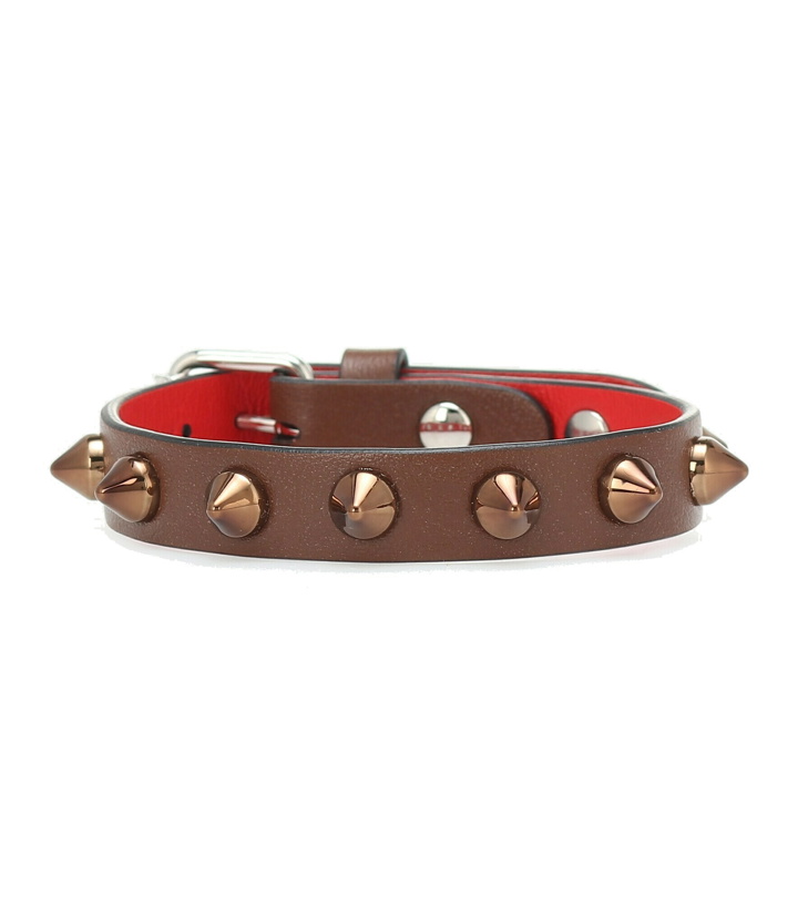 Photo: Christian Louboutin - Loubilink studded leather bracelet