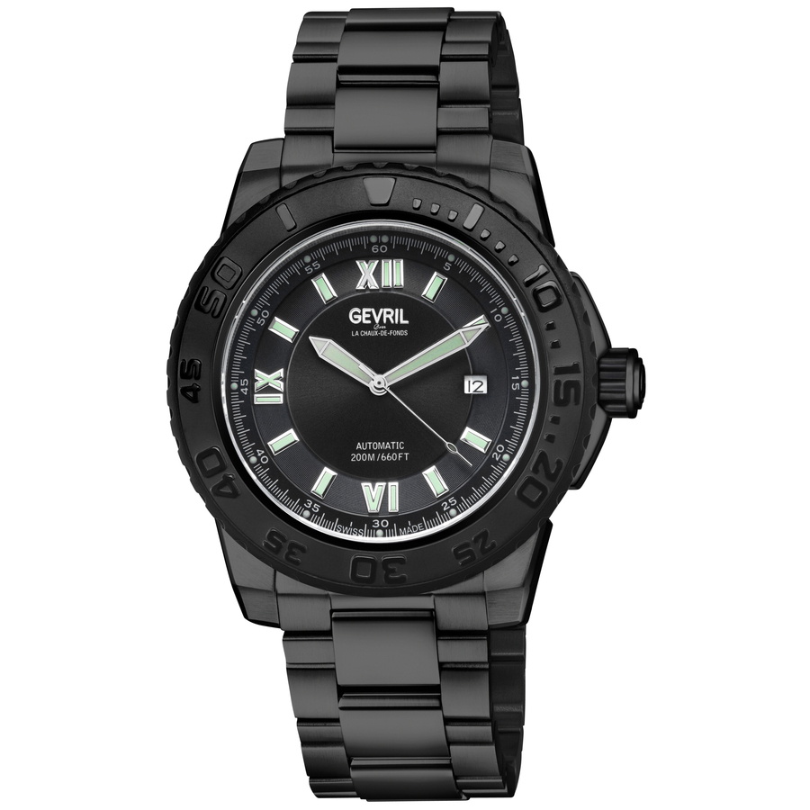 Gevril Seacloud Automatic Black Dial Mens Watch 31229B