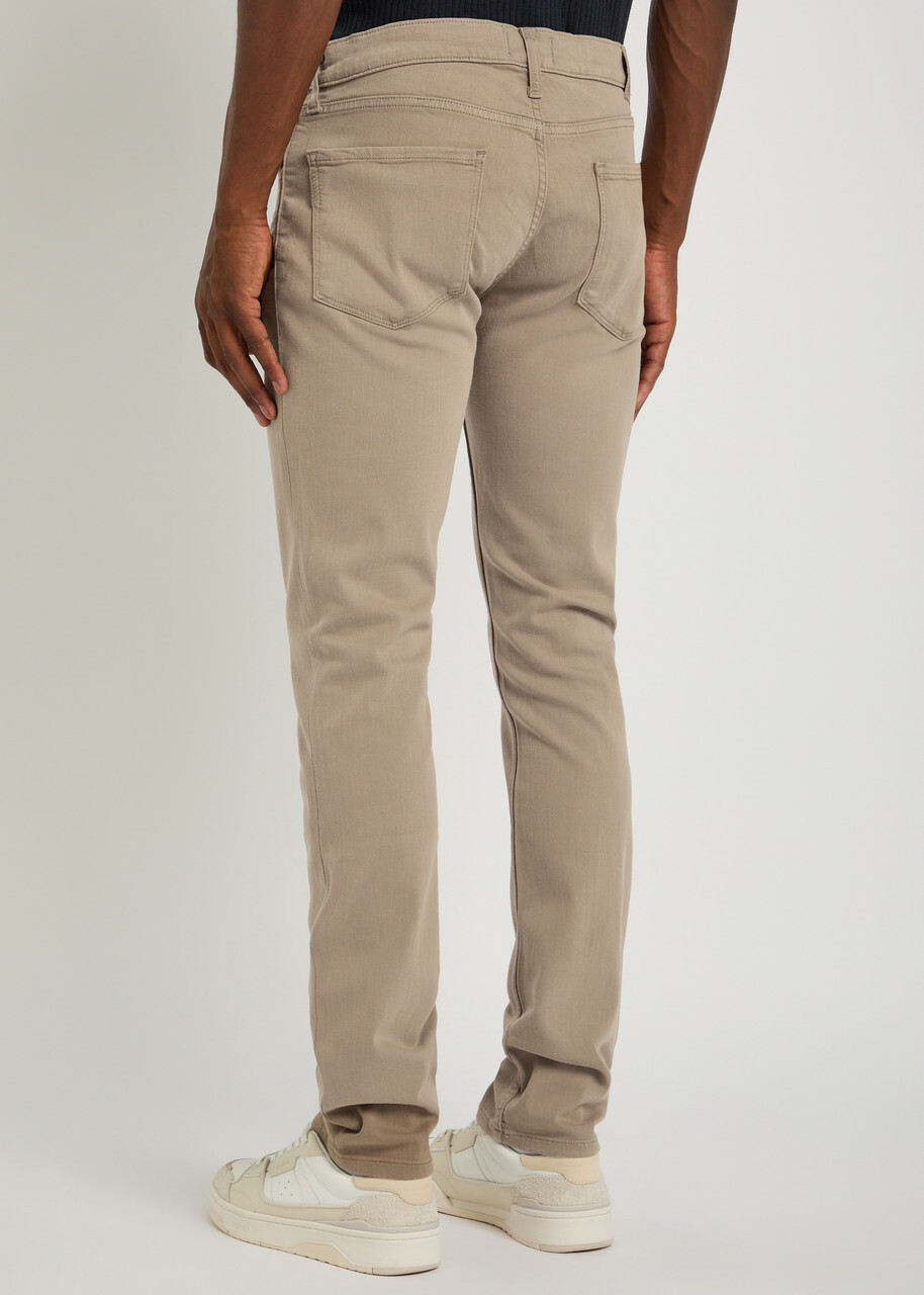 Paige Federal Slim Straight-leg Jeans Light Brown Paige