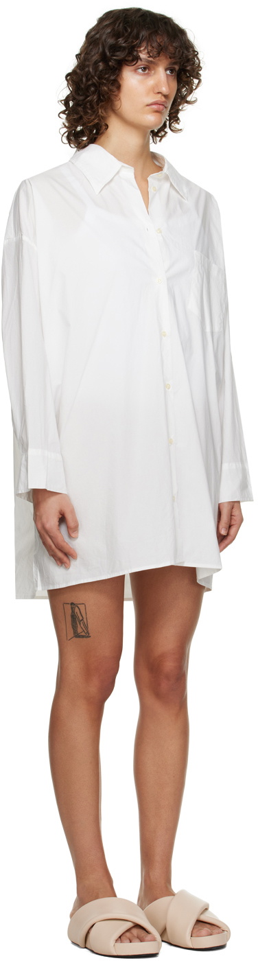 Deiji Studios White 'The Shirt' Midi Dress