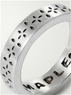 MAPLE - Bandana Engraved Silver Ring - Silver