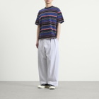 BEAMS Men's Multi Stripe T-Shirt in Navy